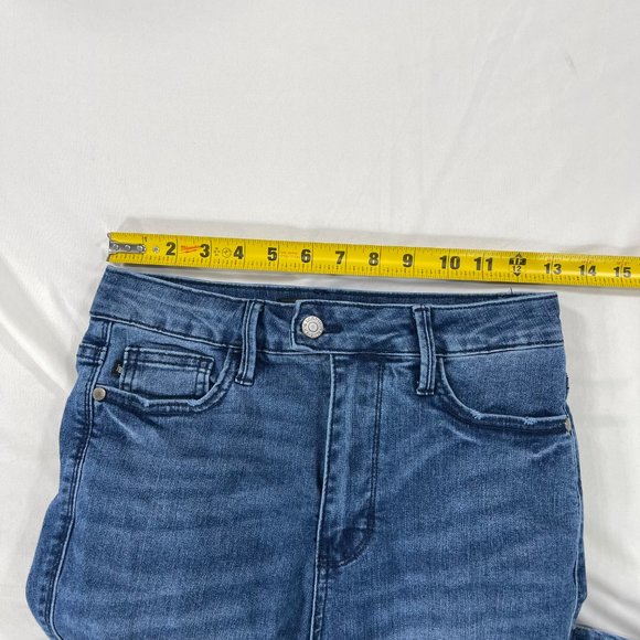 Judy Blue Jeans Women Size 3/26 Skinny Fit Mid Rise Dark Blue Denim Stretch - Picture 5 of 12